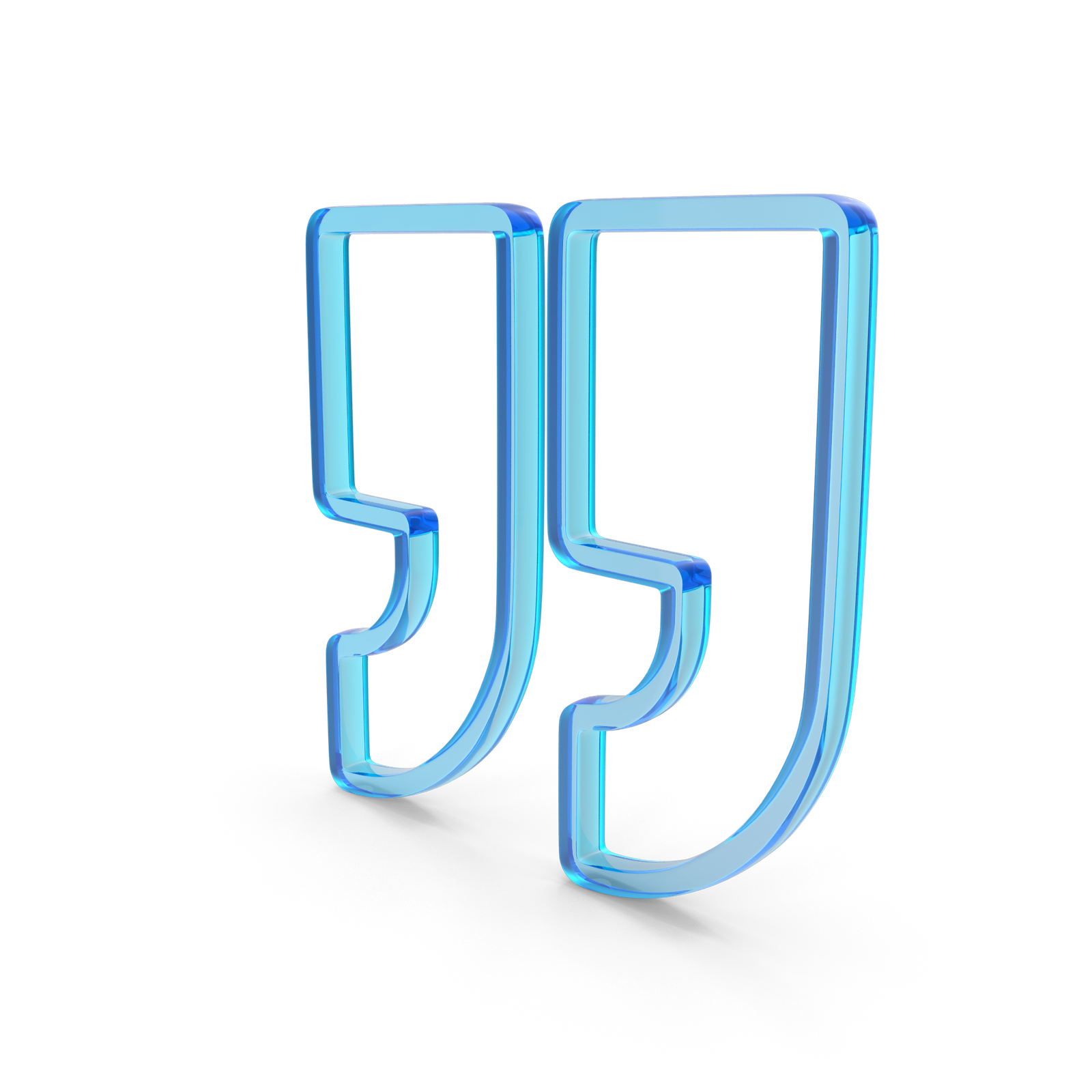 Glass Quotes Outline Icon.H03.2k