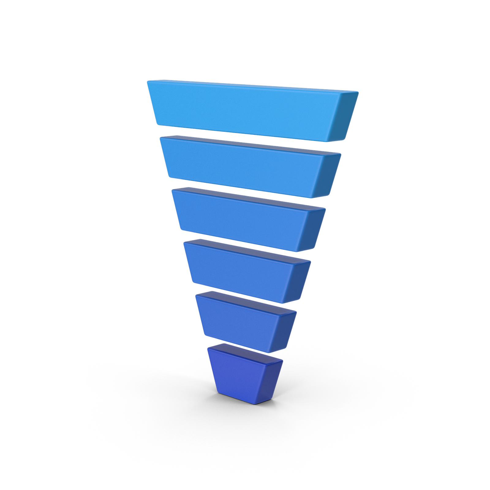 Symbol Funnel Chart Blue.H03.2k